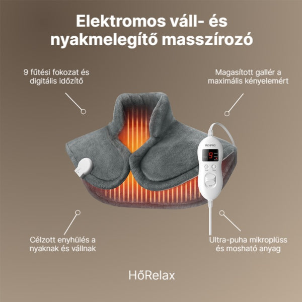 Main image for Az Elektromos váll és nyakmelegítő masszírozó úgy lett megtervezve, hogy a munka utáni perceidből egy rövid, de valóban pihentető szertartást csináljon, minim